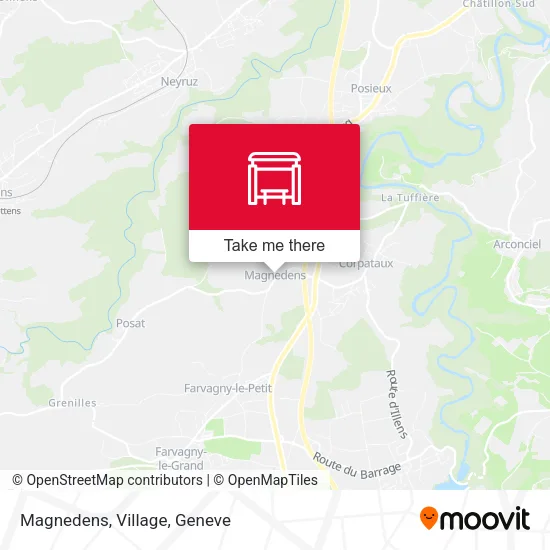 Magnedens, Village map