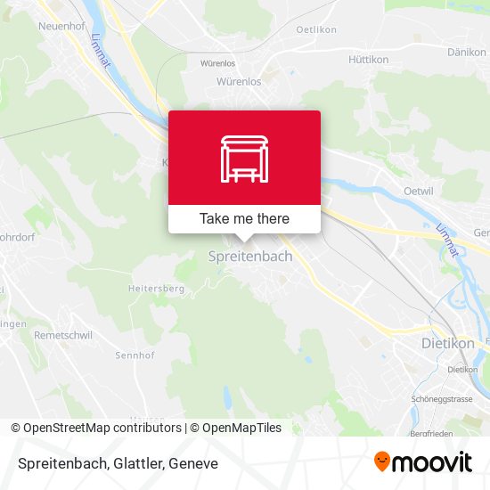 Spreitenbach, Glattler map