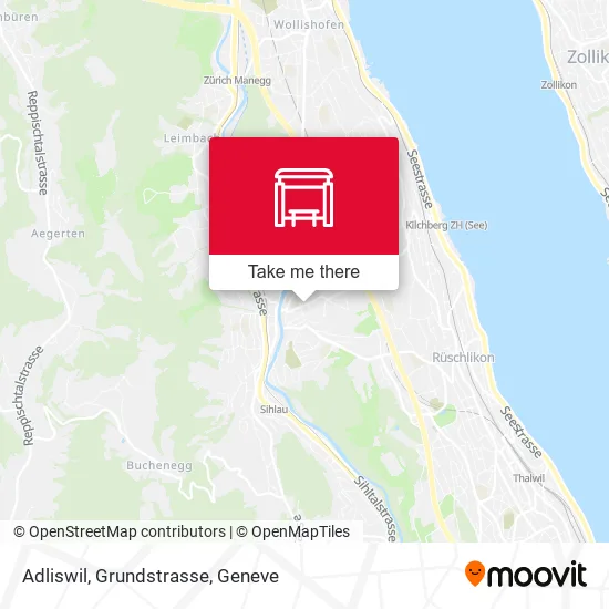 Adliswil, Grundstrasse map