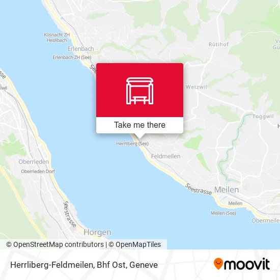 Herrliberg-Feldmeilen, Bhf Ost map