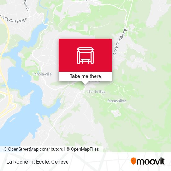 La Roche Fr, École map
