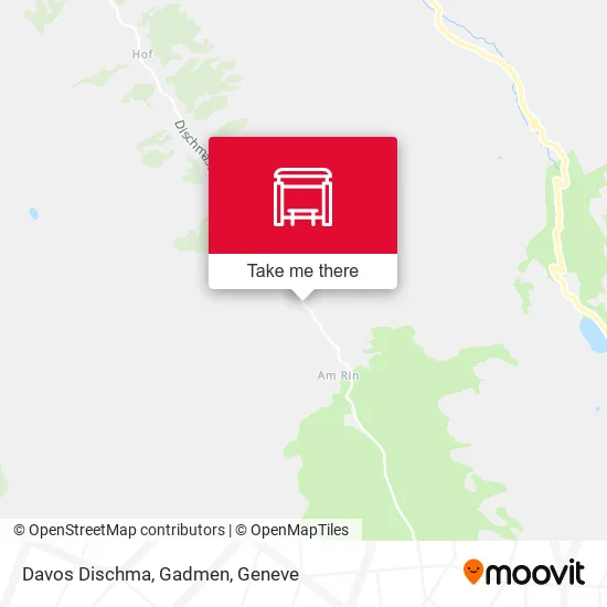 Davos Dischma, Gadmen map