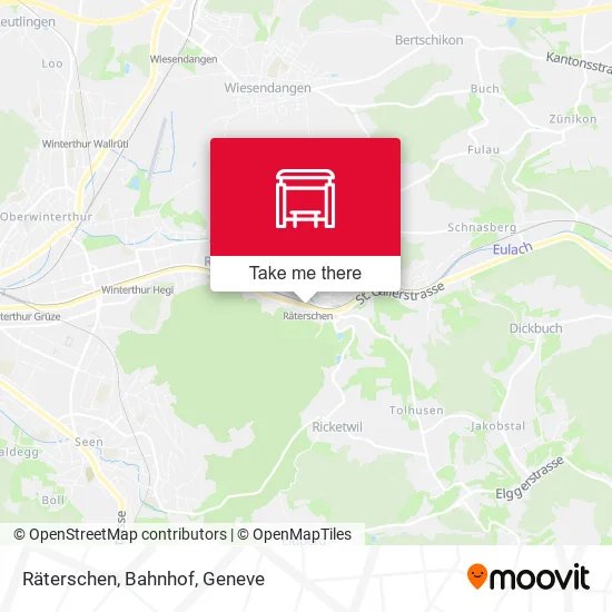 Räterschen, Bahnhof map