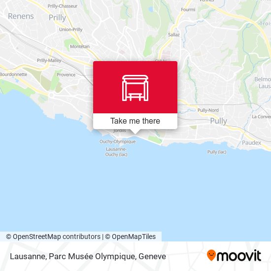 Lausanne, Parc Musée Olympique map