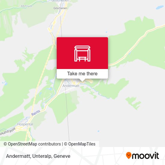 Andermatt, Unteralp map