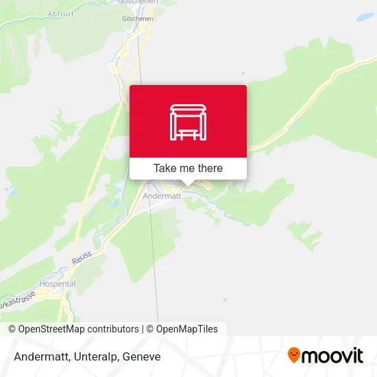 Andermatt, Unteralp map