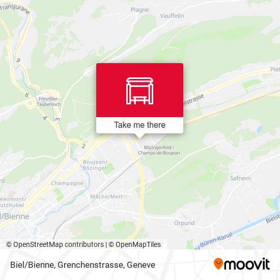 Biel/Bienne, Grenchenstrasse map