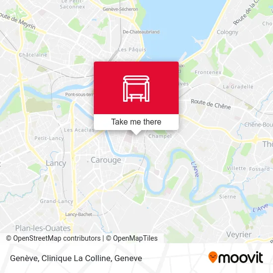 Genève, Clinique La Colline map