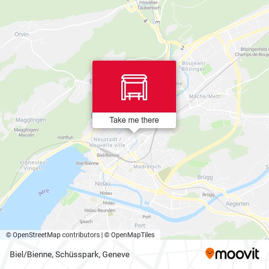 Biel/Bienne, Schüsspark map