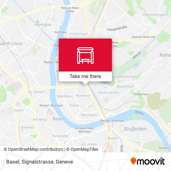 Basel, Signalstrasse map