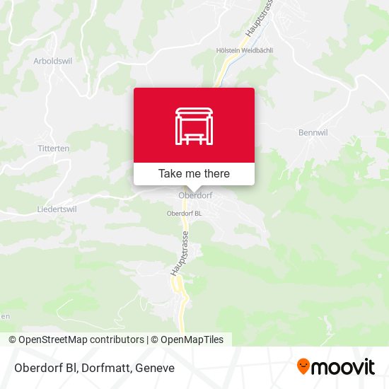 Oberdorf Bl, Dorfmatt map