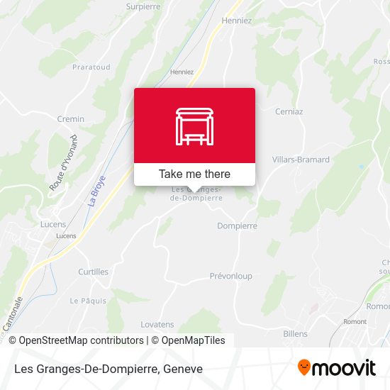 Les Granges-De-Dompierre map