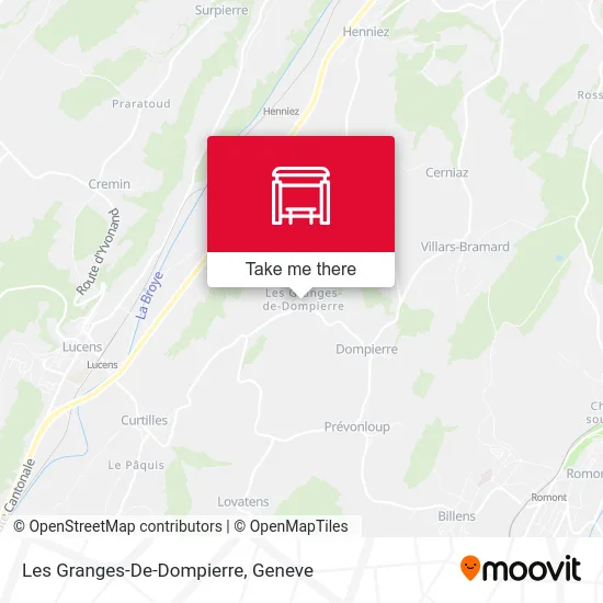 Les Granges-De-Dompierre map