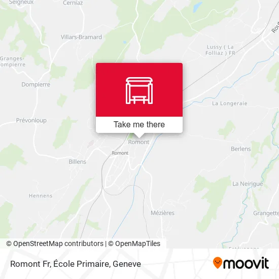 Romont Fr, École Primaire map
