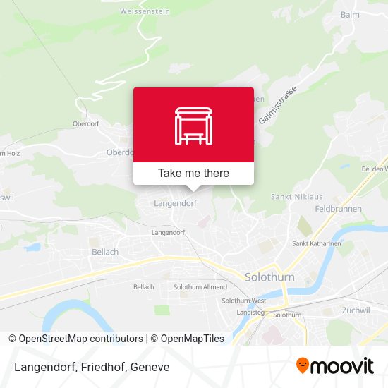 Langendorf, Friedhof map