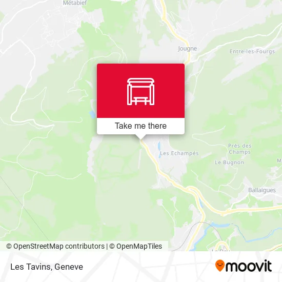 Les Tavins map