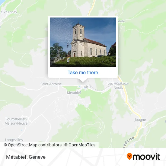 Métabief map