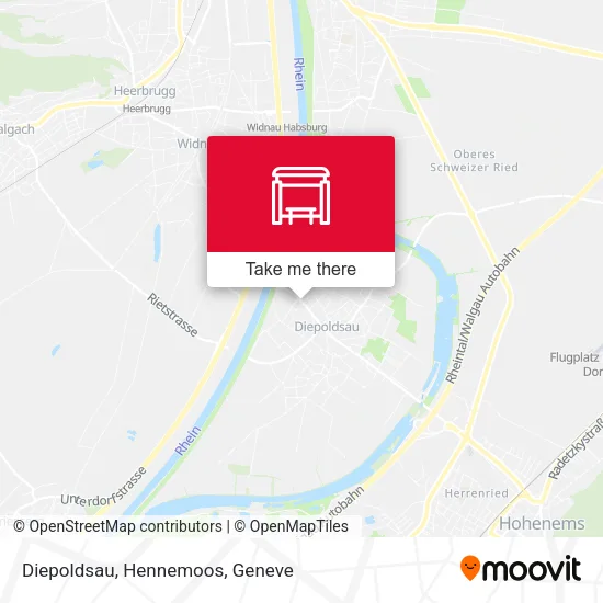 Diepoldsau, Hennemoos map