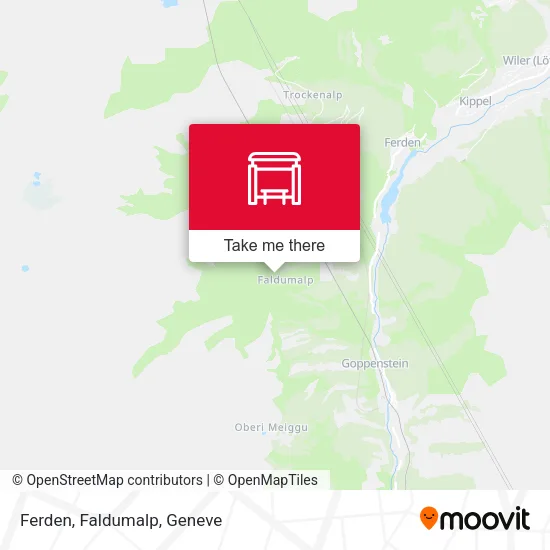 Ferden, Faldumalp map