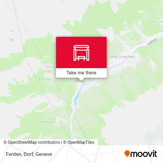 Ferden, Dorf map