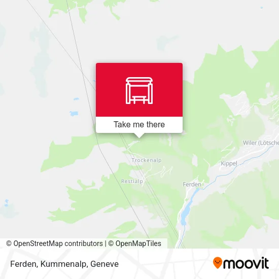 Ferden, Kummenalp map