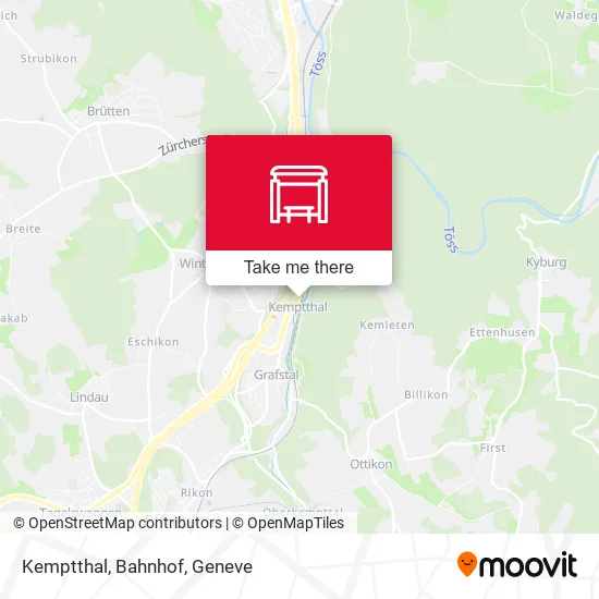 Kemptthal, Bahnhof map