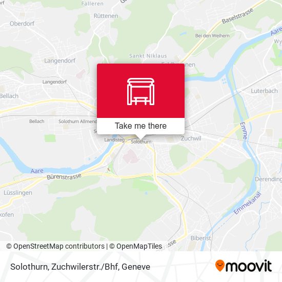 Solothurn, Zuchwilerstr./Bhf Karte