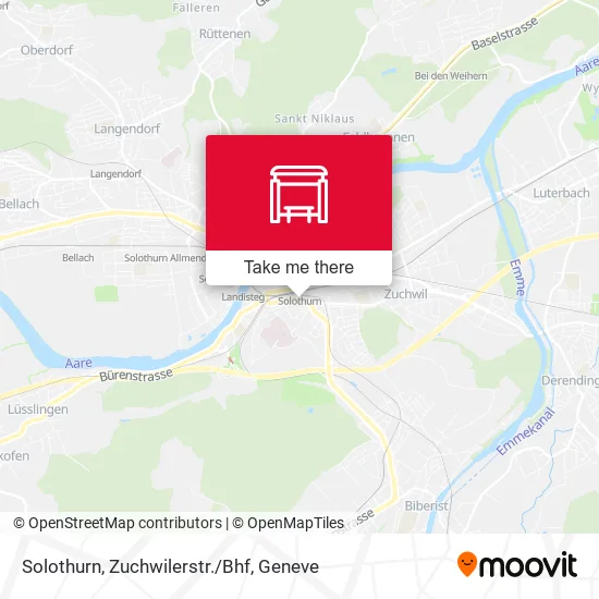 Solothurn, Zuchwilerstr./Bhf plan