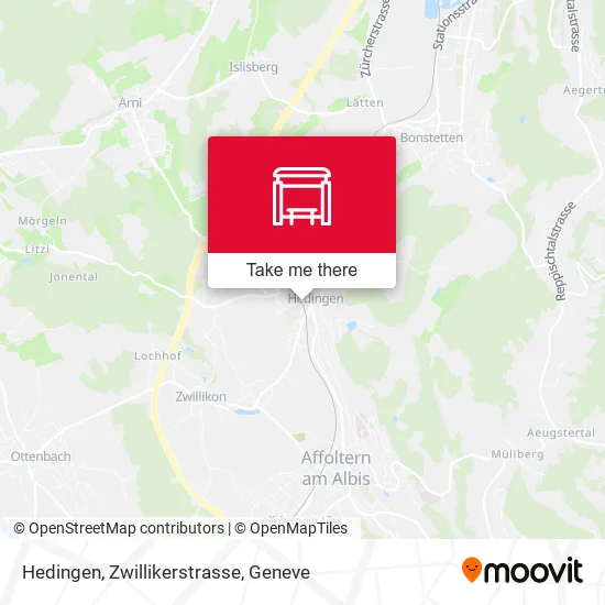 Hedingen, Zwillikerstrasse map