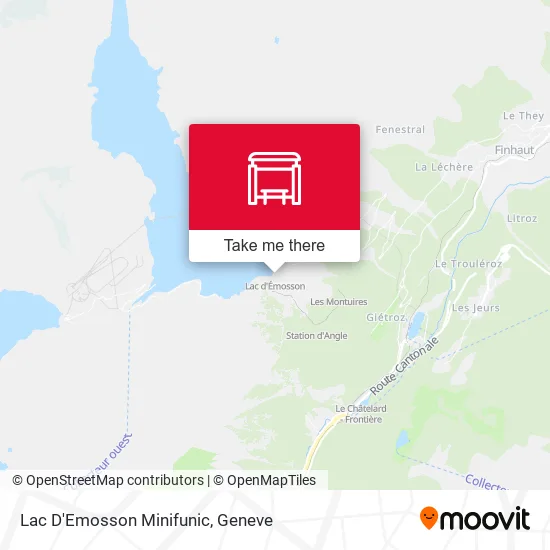 Lac D'Emosson Minifunic map