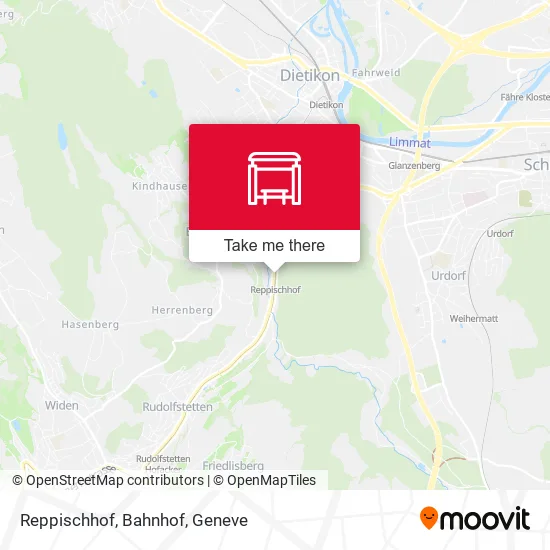 Reppischhof, Bahnhof plan