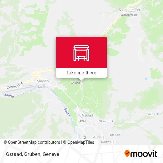 Gstaad, Gruben map