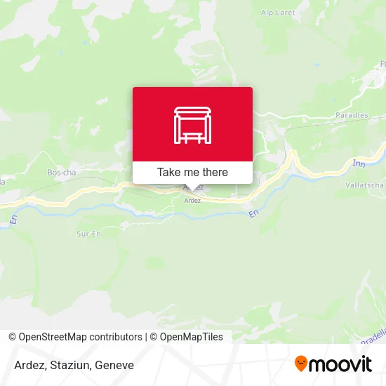 Ardez, Staziun map