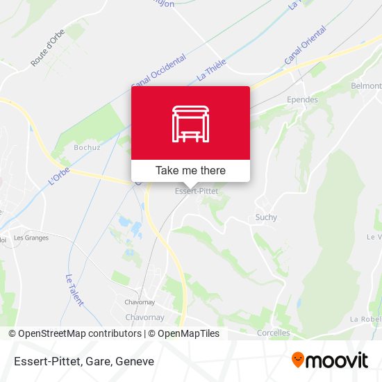 Essert-Pittet, Gare map
