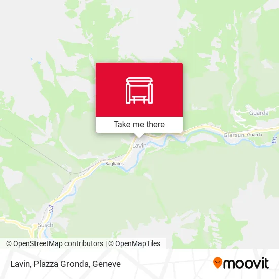 Lavin, Plazza Gronda map
