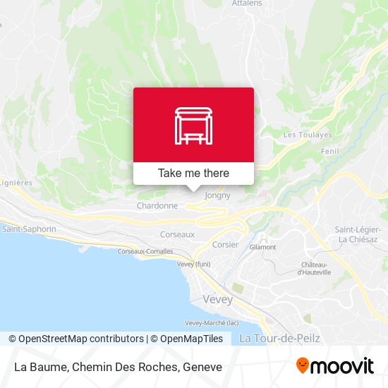 La Baume, Chemin Des Roches map