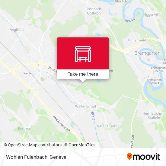 Wohlen Fulenbach map