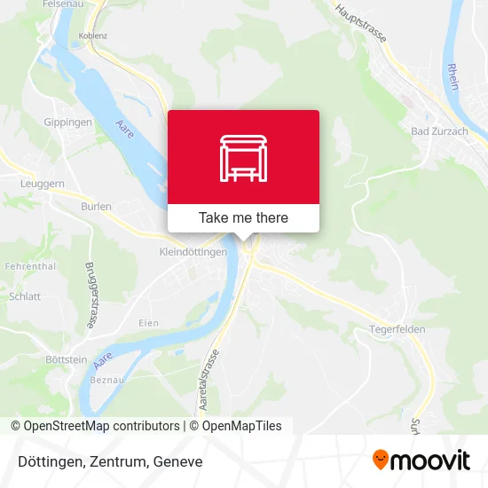 Döttingen, Zentrum map