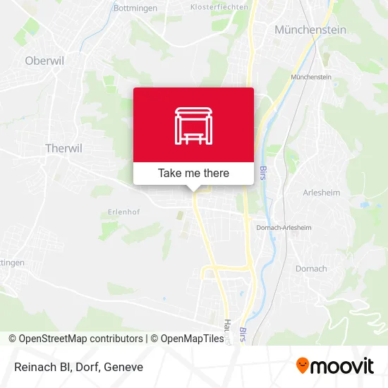 Reinach Bl, Dorf map