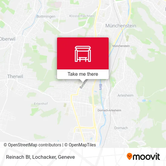 Reinach Bl, Lochacker map