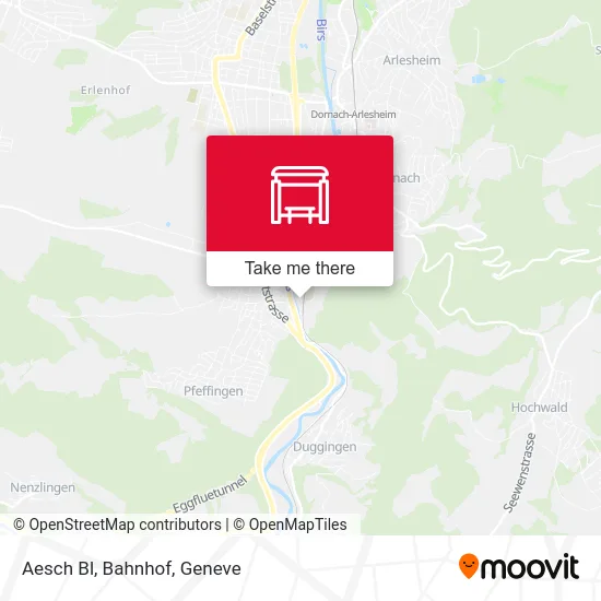 Aesch Bl, Bahnhof map