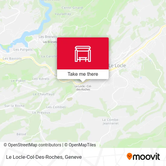 Le Locle-Col-Des-Roches map