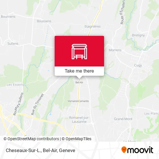 Cheseaux-Sur-L., Bel-Air map