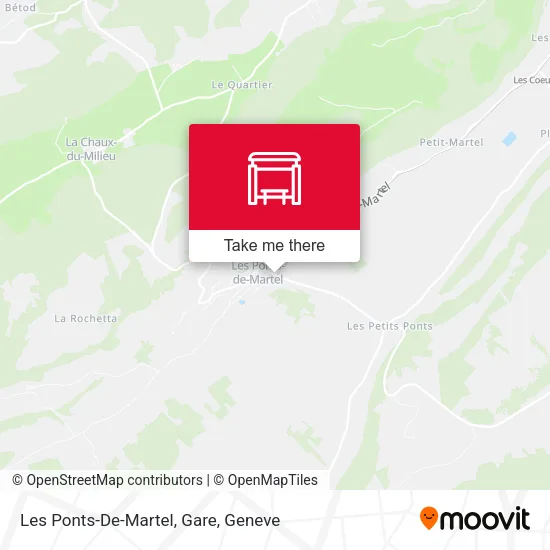 Les Ponts-De-Martel, Gare map