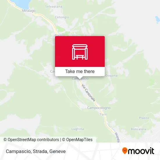 Campascio, Strada plan