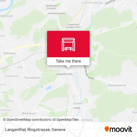 Langenthal, Ringstrasse map