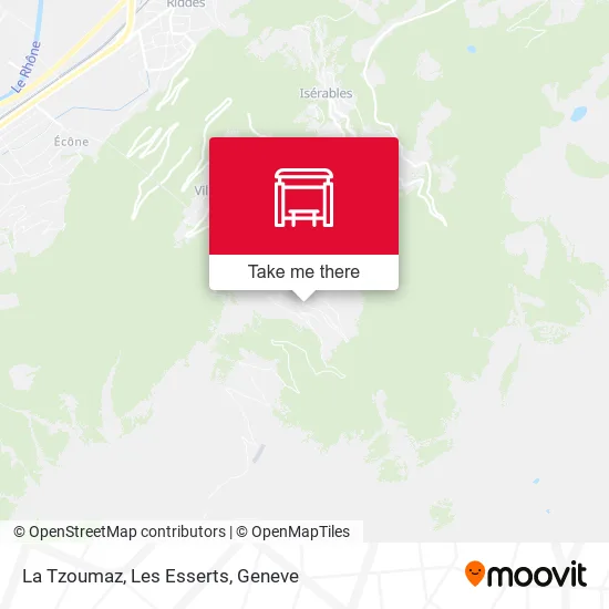 La Tzoumaz, Les Esserts map
