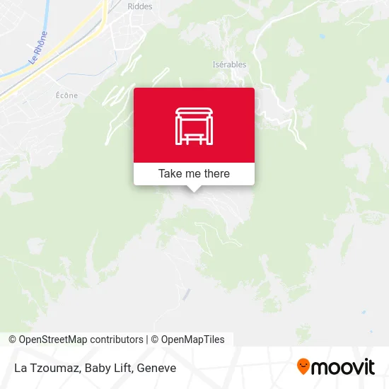 La Tzoumaz, Baby Lift map