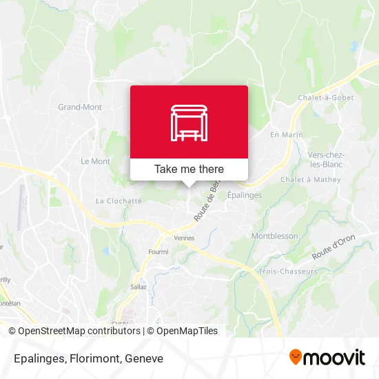 Epalinges, Florimont map