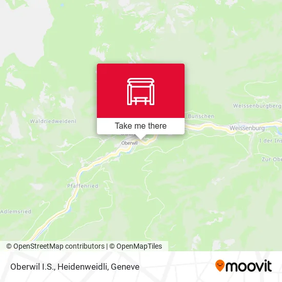 Oberwil I.S., Heidenweidli map